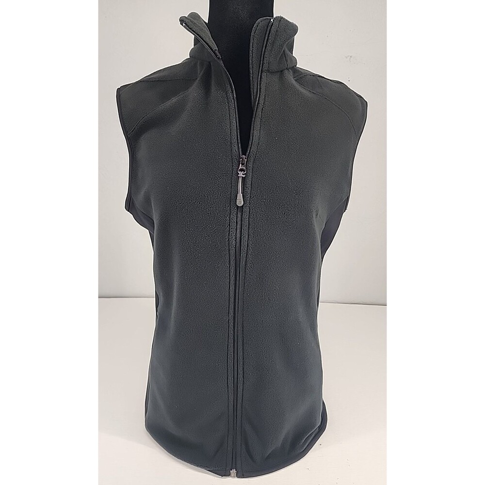 Columbia Titanium Medium | Black Fleece Full Zip Vest‎ Gorpcore Outdoors Winter